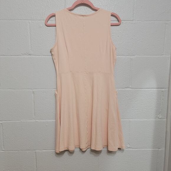 New York & Company Peach Dress Medium - Picture 2 of 10